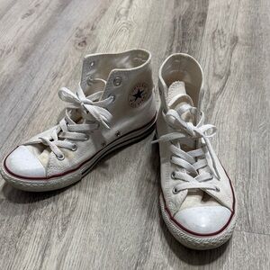 Converse Kids High-Top White Sneakers
